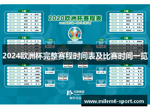 2024欧洲杯完整赛程时间表及比赛时间一览